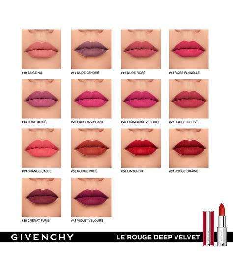 givenchy lippenstift le rouge|givenchy le rouge deep velvet.